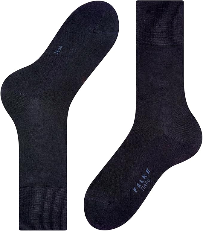 FALKE Men's Tiago Dress Socks, Sustainable Cotton, Crew, 1 Pair