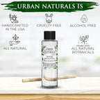 Urban Naturals Reed Diffuser Oil Refill Winter Eucalyptus, Crisp Eucalyptus, Mint, Spruce, Cedar, Essential Oils, 4 oz + Free Reed Sticks, Made in The USA