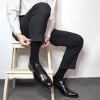 Men's Dress Socks 5 Pairs Mens Cotton Calf Business Formal Socks Soft Breathable Athletic Long Crew Casual Socks