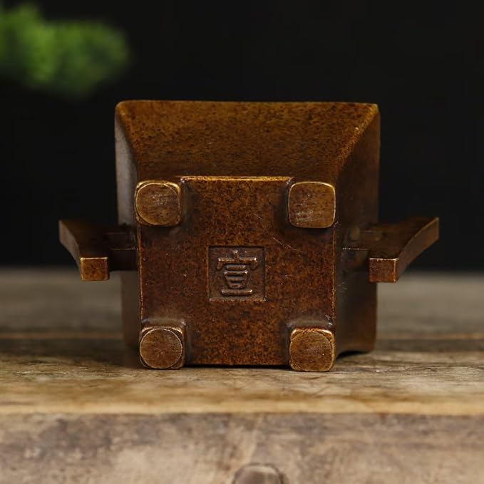 Copper Incense Burner Chinese Brass Incense Holder Traditional Copper Zen Incense Burner Sandalwood Burner Decoration Censer