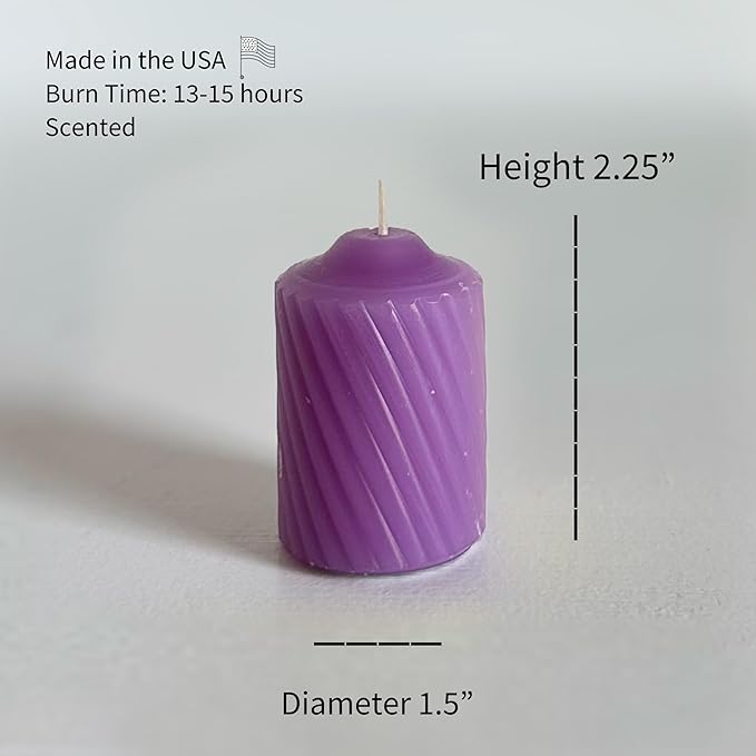 Scented Votive Candles - 15 Hour Burn Time - Candles for All Decorations - for Wedding, Birthday, Holiday & Home Decoration - Made in The USA, Case of 120, Lavender