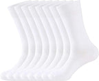 WANDER Men's Dress Socks Cotton Thin Classic Lightweight Socks 6/8 Pairs Solid & Patterned Soft Breathable Socks
