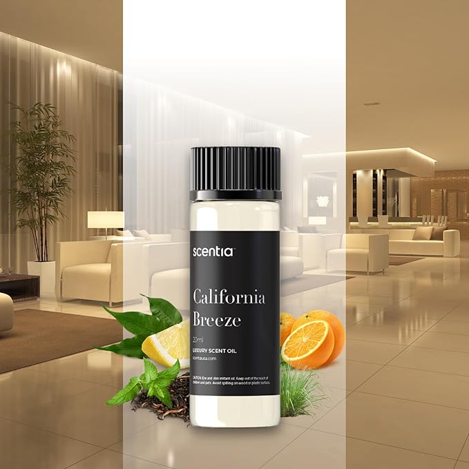 Hotel Diffuser Oil Inspired by The Delano Beach Club Hotel Scent - 20 mL 0.67 fl oz - Essential Oil Blend Orange, Green Tea & Jasmine for Aromatherapy Diffusers - California Breeze