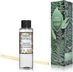 Urban Naturals Frosted Pinecones Holiday Oil Reed Diffuser Refill with Free Set of Reed Sticks – Pine, Cinnamon, Clove, Cedar Wood, Sandalwood and Vanilla Bean – Vegan, 4 oz, Made in The USA