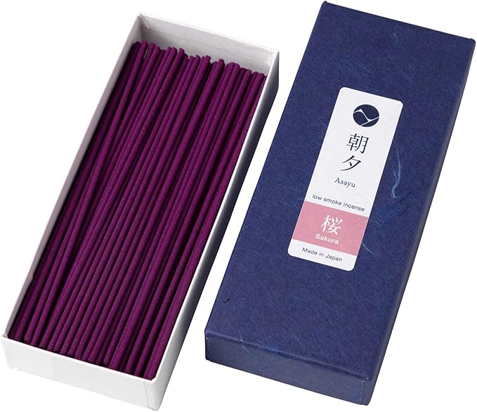 Low Smoke Sakura Cherry Blossom Incense Sticks 40g by Asayu Japan