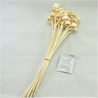 Wavy Spiry Natural Rattan Reed Fragrance Diffuser Replacement Refill Sticks 20 Pieces (12" x3mm Roll, Natural Color)