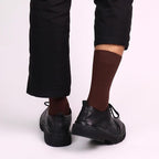 SERISIMPLE Men's Dress Socks - Bamboo Viscose Thin Ribbed Knit, Silky & Soft, Lightweight Business Crew Socks 5 Pairs