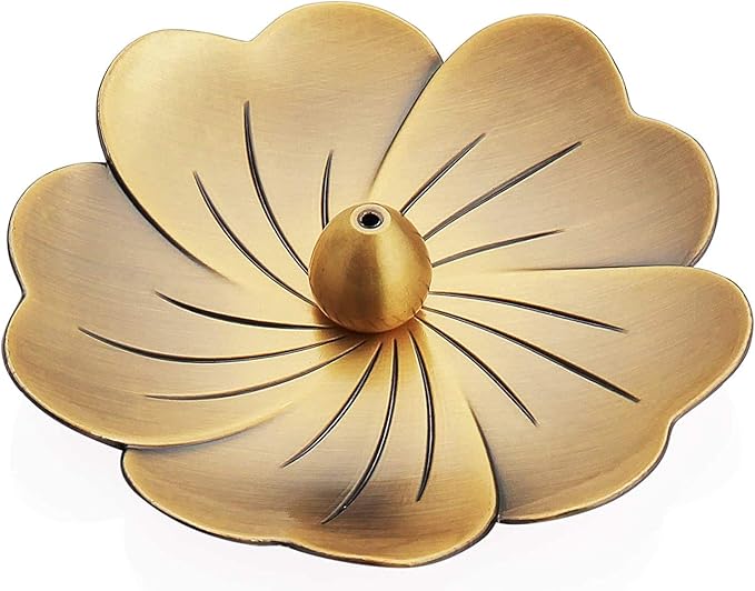 Incense Burner Stick Incense Holder Water Droplets Design Brass