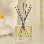 NEST New York Reed Diffuser, Sunlit Yuzu & Neroli - 5.9 fl oz - Fragrance for Up to 90 Days - Reusable, Refillable Glass Holder - Includes 8 All-Natural Reed Sticks - Flame Free