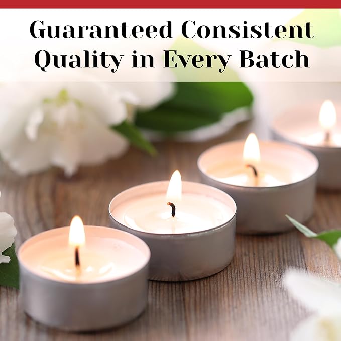 Tea Light Candles in Metal Cups - 4.5 Hours Clean, Long Burning White Unscented - 250 Votive Candles Bulk for Romantic Dinner, Wedding, Spa & Hotels by PARNOO