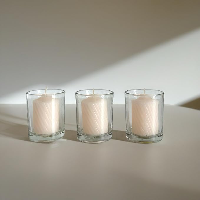 Scented Votive Candles - 15 Hour Burn Time - Candles for All Decorations - for Wedding, Birthday, Holiday & Home Decoration - Made in The USA, Box of 20, Vanilla