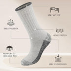 Wool Socks Mens - Extra Thick Winter Warm Merino Thermal Socks for Men
