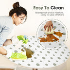 Drawer and Shelf Liner, Non-Slip Kitchen Cabinet Liners Non-Adhesive Thick Strong Grip Waterproof Washable Mats Protect Dresser Shelves Cupboard Bathroom Cabinets, Polka Dot, 12 in X 10 FT