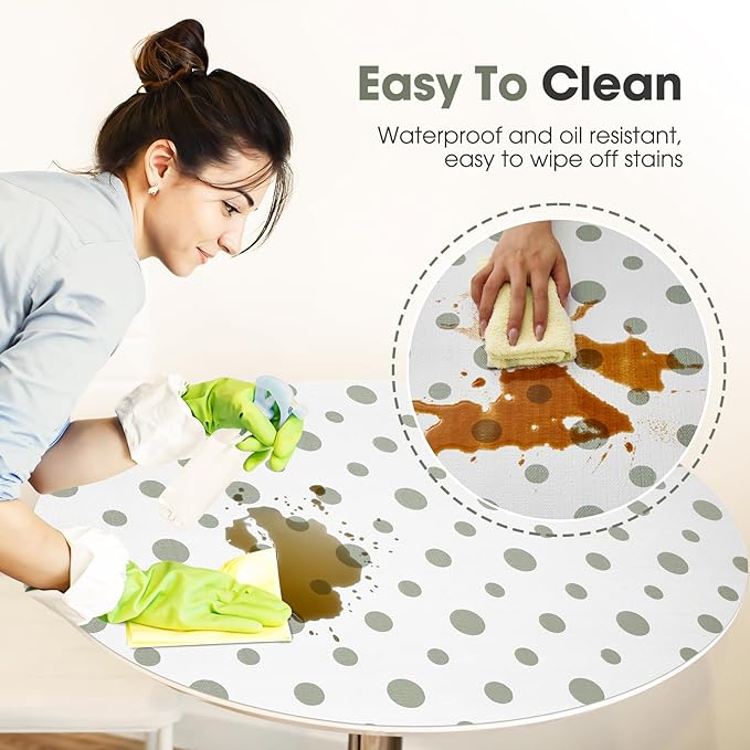 Drawer and Shelf Liner, Non-Slip Kitchen Cabinet Liners Non-Adhesive Thick Strong Grip Waterproof Washable Mats Protect Dresser Shelves Cupboard Bathroom Cabinets, Polka Dot, 12 in X 10 FT