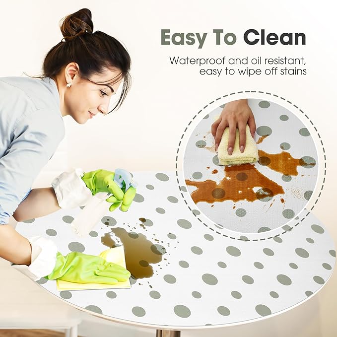 Drawer and Shelf Liner, Non-Slip Kitchen Cabinet Liners Non-Adhesive Thick Strong Grip Waterproof Washable Mats Protect Dresser Shelves Cupboard Bathroom Cabinets, Polka Dot, 18 in X 30 FT