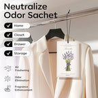 MYARO 12 Packs Scented Sachets for Drawer and Closet, Long-Lasting Sachets Bags Home Fragrance 6 Scents Option- Lavender, Rose, Jasmine, Ocean, Gardenia, Lily