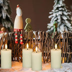 Flameless Candles with Remote Timer, 6 PCS Real Wax LED Votive Battery Operated Candles with 3D Flame, Flickering Pillar Candles for Christmas Home Decororations(Ivory, 4.5” x 1.9”)