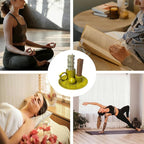 4 in 1 Incense Burner Holder for Sticks, Palo Santo Sticks Holder, Candle and Sage Holder for Burning Ceramic Ash Catcher Tray for Meditation Yoga Room Home Decor (Yellow)