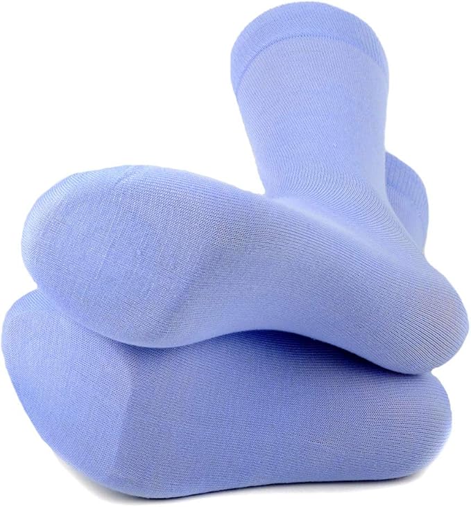 Feraricci Solid Color Casual Dress Socks for Men - Colorful & Comfortable Crew Socks