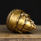 Brass Incense Burner Chinese Traditional Incense Burner Kit Zen Copper Incense Burner Office Home Yoga Room Sandalwood Burner Decoration Censer