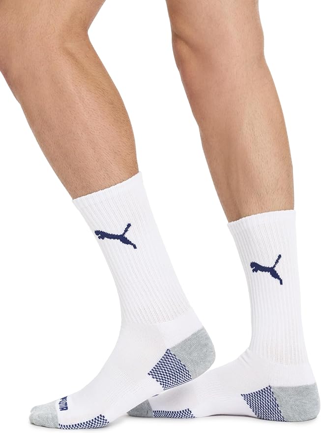 PUMA mens 6 Pack Crew Socks