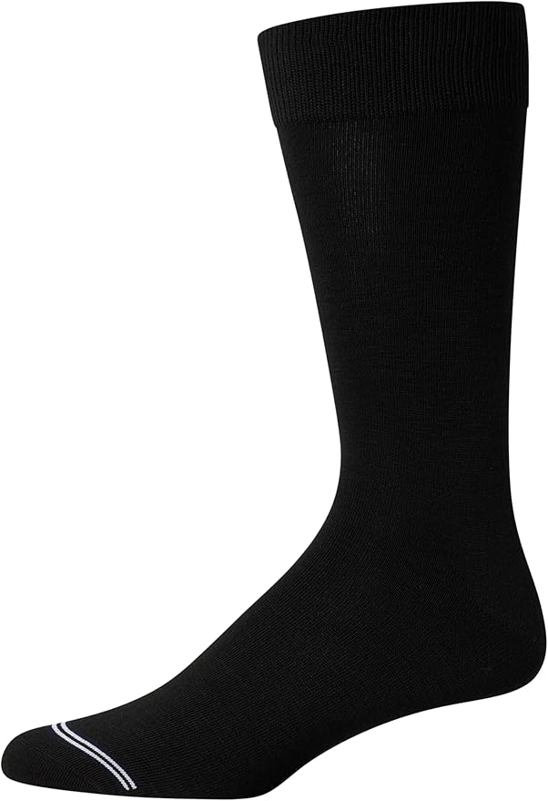 Nautica Mens Dress Socks - 5 Pack Breathable Comfort Stretch Crew-Length Work Socks for Men for Business Formal Wear (6-12.5)