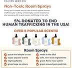 Calyan Wax Co. Non Toxic Room Spray, Evergreen + Eucalyptus Air Freshener, Non Aerosol Natural Room Mist, Aromatherapy Spray with Essential Oils, 4fl oz