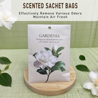 Gardenia Scented Sachet Bags - 12 Pack Home & Car Freshener, Odor Eliminator for Closets, Rooms, Drawers, Wardrobes, Toilets, Long - Lasting 360 - Day Fragrance