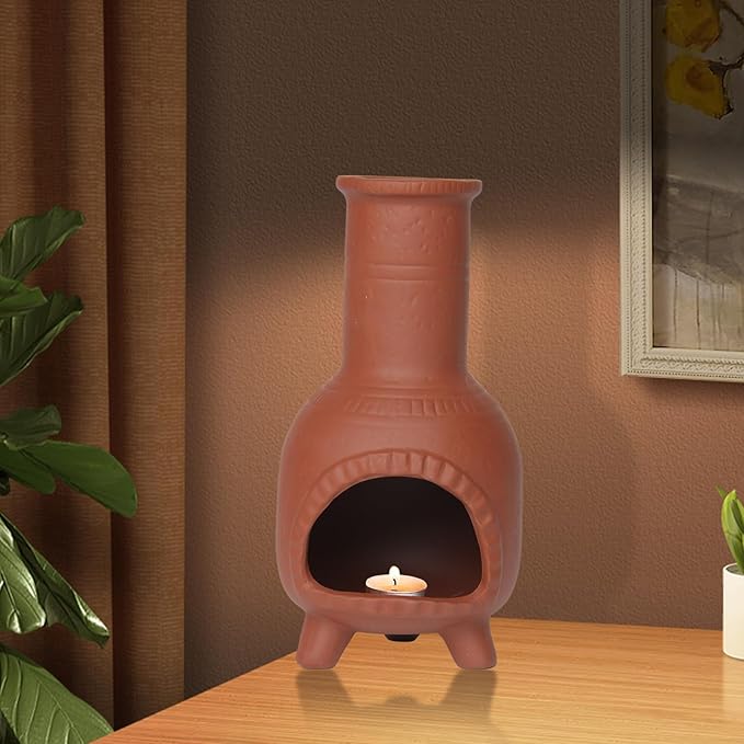 Handmade Ceramic Palo Santo Stand Burner, Palo Santo Stand, Small Chimney for Burning Incense Cones, Sticks and Sage, Meditation Yoga Smudge Bowl, Chimeneas Incense Holder, Energy Purification