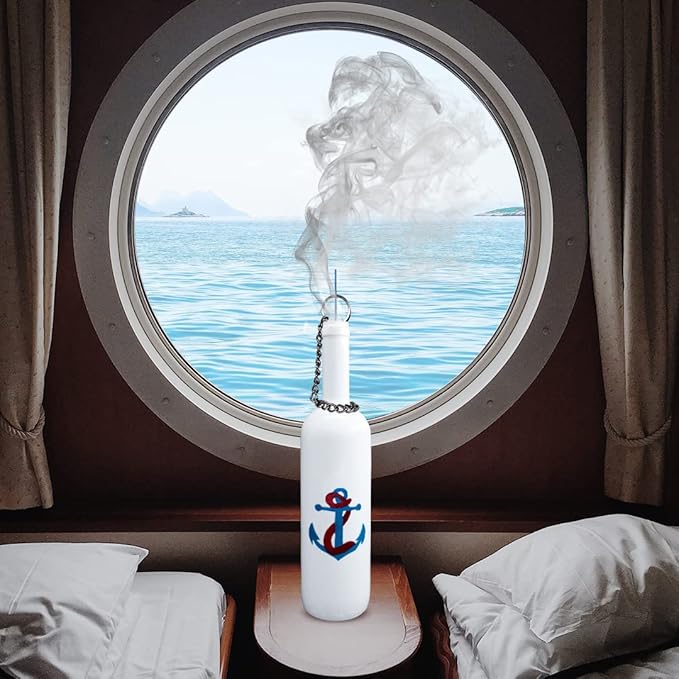 Sermo Marine Series Glass Smoking Bottle Incense Holder Burner (Anchor)