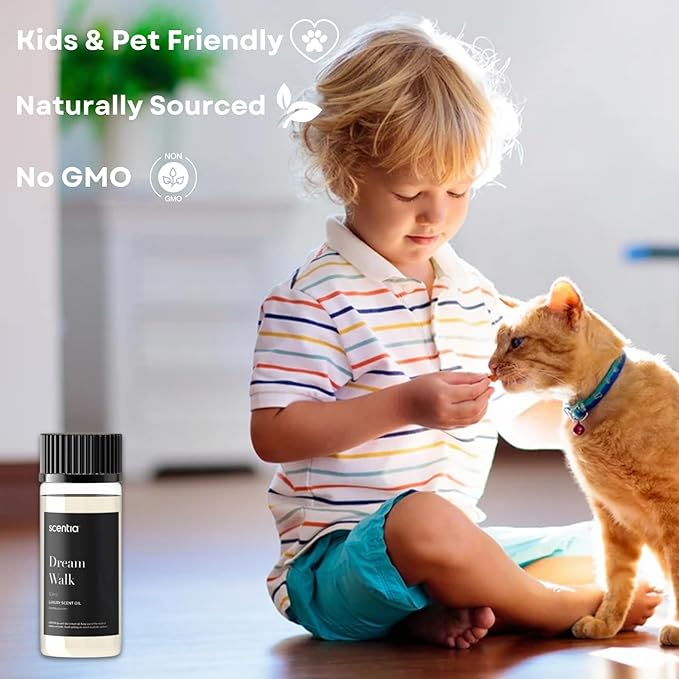 Hotel Diffuser Oil Inspired by The 5-Star Hotel Scent - 50 ml 1.69 fl oz - Fragrance Oil Blend White Tea, Cedarwood & Amber Notes for Aromatherapy Diffusers and Humidifiers - Dream Walk