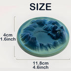 Backflow Incense Burner, Green Mountain Incense Holder for Cone Incense Stick,Ash Catcher,Aromatherapy Bathroom and Home Decoration