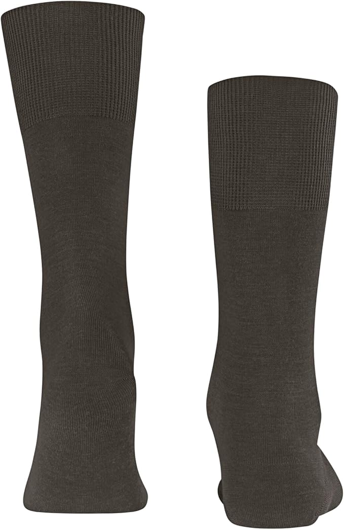 FALKE Men's Airport Dress Socks, Premium Merino Wool Cotton Blend, Sustainable Luxury, Eco-Friendly Business Casual, 1 Pair