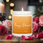 MOASITN Orange Blossom Highly Scented Candles for Home| Natural Soy Aromatherapy Candle| Handmade Long Lasting Jar Candle| Candel Gift for Women,Men as Spring, Summer,Relaxing,Housewarming Gifts| 7oz