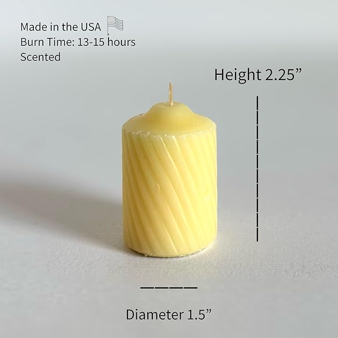 Scented Votive Candles - 15 Hour Burn Time - Ideal for Outdoor Events, Weddings, Birthday and Parties - Made in The USA, Box of 20 Scentinella