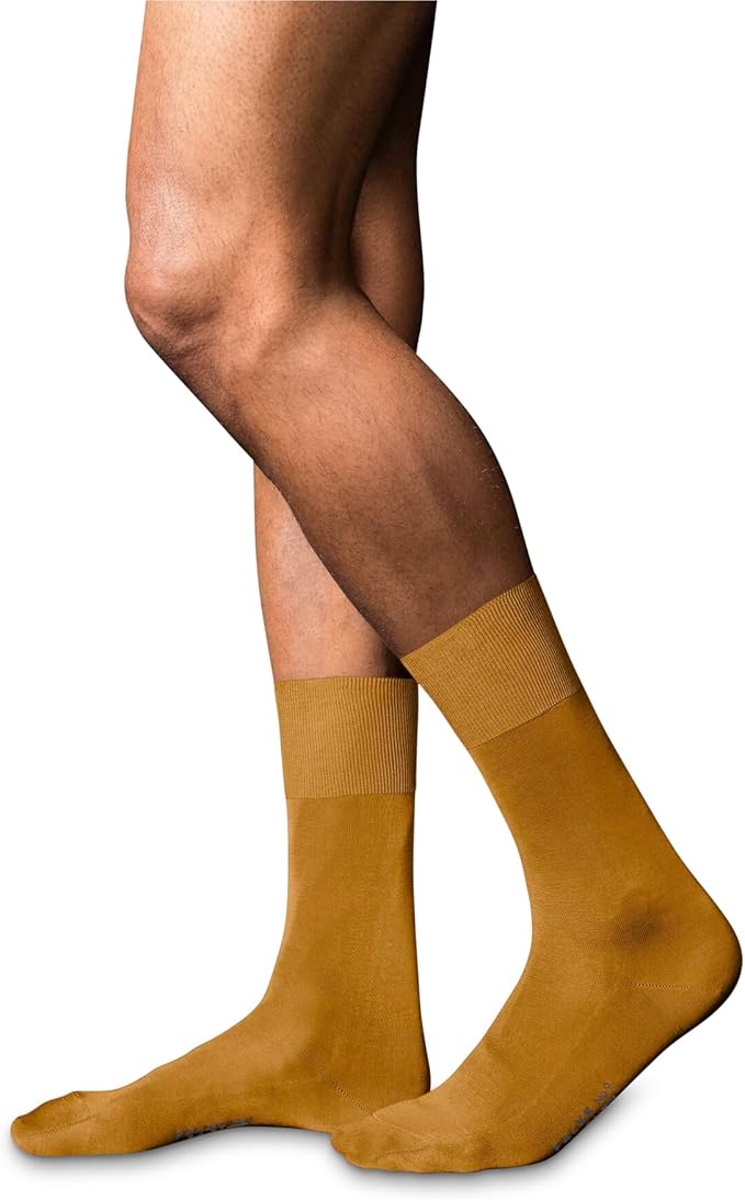 FALKE Men's No. 9 Egyptian Cotton Luxury Dress Socks, 1 Pair