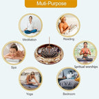 Incense Stick Holder - Ceramic Incense Burner， Crystal Lotus Incense Holder, Incense Burner for Cone, Coil, Sage Cones, Frankincense, and Palo Santo