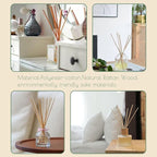 HOSSIAN 9 Inch Reed Diffuser Sticks, 20pcs Natural Rattan Sticks Oil Diffuser Sticks Diffuser Sticks Refill