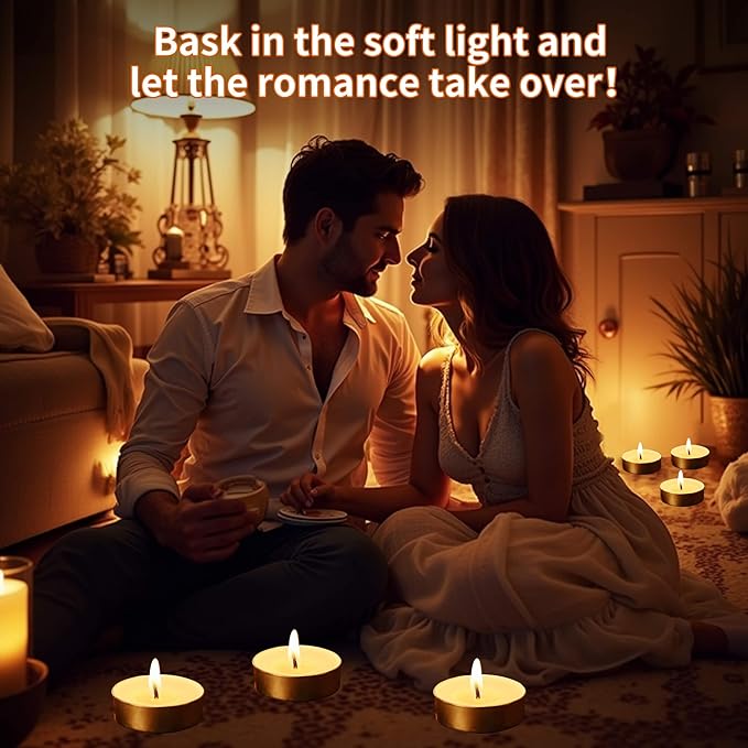 UNBREAKABLE - Tea Light Candles 100 Pack – Unscented Long Lasting 3 Hour Burn – White Smokeless Tealights for Decoration, Holiday, Party, Wedding, Home Use