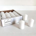Unscented Votive Candles, Clean-Burning Votive Candles, Long-Lasting 14-16 Hour Burn Time, Ideal for Weddings, Home Décor, Spa, and Events, Made in USA, Box of 120, White