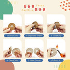 SZ ShinZuo Agarwood Incense Coils (3-3.5hrs, 48pcs) - Taiwan Incense Style- Basic Agarwood Level, for Religious Practices, Meditation, Yoga, Prayer. Daily Use (1)