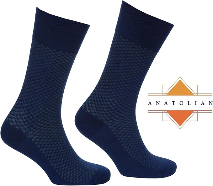 anatolian DRESS SOCKS Natural Comfortable Soft Classy - Made In TURKEY for Men Women Dress or Casual Footwear