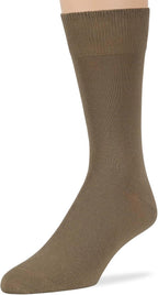 7BigStars Mens Dress Socks – 6 Pairs Crew, Soft Stay Up, Cotton Comfort for Business, Office, Big and Tall, Breathable