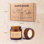 6 Pack Candles for Home Scented, Aromatherapy Jar Candles Gift Set for Women, Long Lasting Burn Soy Wax Candle, Scented Candle Gift Set for Birthday Easter Mother's Day