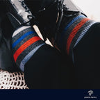Pierre Henry Over the Calf Socks for Men (3 pairs) | Cotton Over the Calf Dress Socks | Long Socks Designed to Stay up 12+ hr