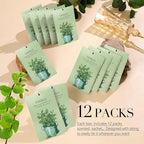 Vanilla Scented Sachet Bags - 12 Pack Closet Freshener Odor Eliminator, Long Lasting Home Fragrance for Drawers, Wardrobes & Cars, House Smell Good Products, Air Freshener for Closet