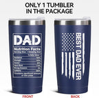 Father's Day Gift for Dad from Daughter, Son, Kids - 20oz Coffee Mug - Best Bonus Dad Birthday Gifts for Father, Husband - Christmas Ideas Drinking Cup Tumbler, Navy Blue