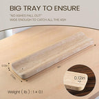 Koville Travertine Incense Holder, Incense Holder for Sticks, Long Incense Sticks Holder Ash Catcher for Meditation Yoga SPA, Natural Stone Incense Burner, Home Table Decor(Beige)