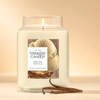 Yankee Candle Large Jar Scented Candle with up to 150 Hour Burn Time, Premium Plant Wax Blend for Consistent Burn, 22 oz Jar Candle with Room Filling Fragrance, French Vanilla
