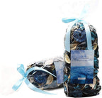 Qingbei Rina Potpourri Bags,Ocean Breeze Scented Potpourri Dried Flower, Bowl Vase Filler, Home Fragrance Sachet Petal,Seashell Beach Coastal Decor, 8.4 oz(Turquoise Teal)